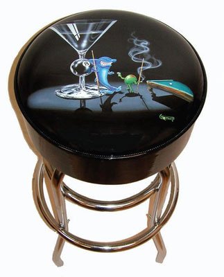 Michael Godard Bar Stool - Pool Shark