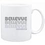 Mug White " Bellevue State " Usa Cities