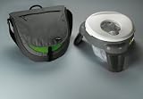 PRIMO Folding Potty with Handles White granite