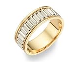 14K Two-Tone Gold Design Wedding Band