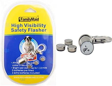 High Visibility Safety Flasher LED 3 color Strobe light water proof collar pendant for Dogs / Cats / Pets- 2 Pack