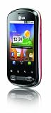 Sale LG P350 Optimus Me Smartphone (7,1 cm (2,8 Zoll) Display, Touchscreen, 3 Megapixel Kamera) schwarz/rot