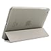 BESDATA Ultra Thin Magnetic Smart Cover (Wake/Sleep Function) & Clear Back Case for Apple iPad Mini 2 / Mini 3 (with Retina Display) + Screen Protector + Cleaning Cloth + Stylus, Grey - PT3108