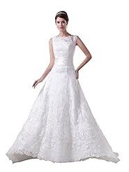 A-line Lace-Up Satin Sleeveless Natural   Waistline Bateau Neck  Dress with a Chapel Train 