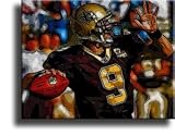Completely Handpainted American Football Sport Painting, Custom Order FL3644, Oil on Canvas, with Option to Paint Jerry, Brett & Co. from Any Other Favorite Photograph or Picture, Unframed, Size 11" x 17" inch