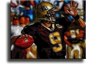 Completely Handpainted American Football Sport Painting, Custom Order FL3644, Oil on Canvas, with Option to Paint Jerry, Brett & Co. from Any Other Favorite Photograph or Picture, Unframed, Size 11