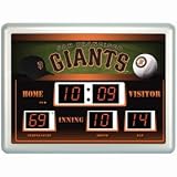 San Francisco Giants Clock - 14"x19" Scoreboard