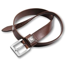 Carhartt Mens Logo Medallion Leather Belt