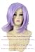 Fashion shawls hair short Lavender Straight Anime cosplay wigs party Masquerade girls 35cm