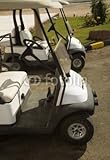 IMAGE OF Wallmonkeys Peel and Stick Wall Decals - Electrocars for Movement on Fields for a Golf - 18