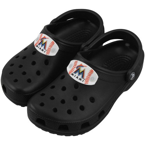 MLB Miami Marlins Women's Crocs Classic - Black
