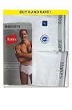 Hanes 7764P6 Classics White Brief