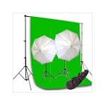 Cowboystudio Photography 10' X 20' Chromakey Chroma Key Green Screen Sheet Photography and Video Lighting Background Stand System and Lighting Kit 800 W Continuous Lighting Case $168.00