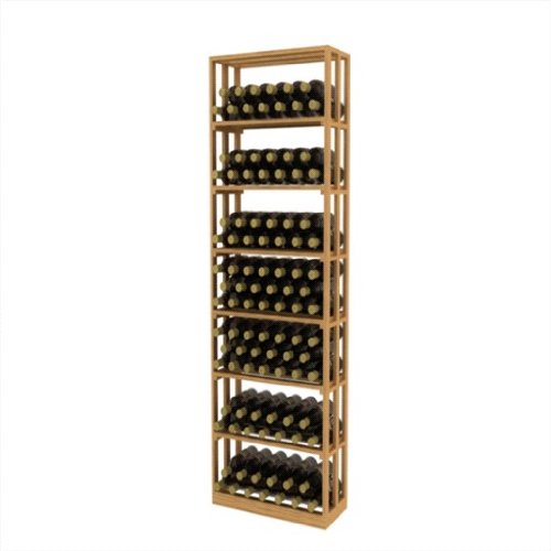 Allavino CKL-303 150 Bottle Lattice Rectangular Wood Wine Bin Unfinished