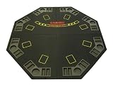 4-Fold Octagon Poker Table Top in Black