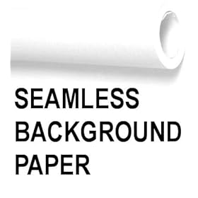 Seamless Background Paper - Photo Background Roll Snow White - 53 Inch x 36 inch *NOT RETURNABLE