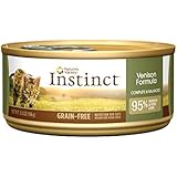Instinct Grain-Free Venison Canned Cat Food by Nature's Variety 5.5 oz Cans (Case of 12)