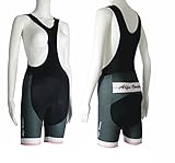 Alfa Vortice Ladies Bib Shorts with 3D Gel Pad, Summer Cycling, womens, female