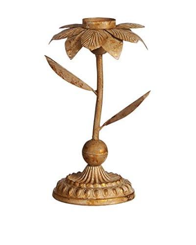 Concept Luxury Portacandela Flower Dorato