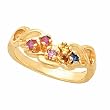 14K Yellow Gold Mother's Ring - 5 Gemstone -- YOU CHOOSE THE COLORS!