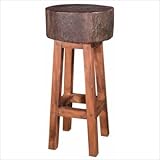 Groovy Stuff Teak Wood Stump Bar Stool - 30 Inch - Tf-267-30