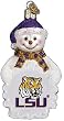 LSU Tigers Snowman Ornament