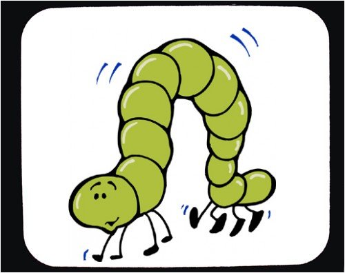 Buy Mouse Pad with bugs, cartoon, inchworm