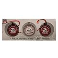 AZ Cardinals 3PK Glass Ornament