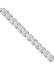 1.1 Carat 14K White Gold Diamond Fancy Bracelet