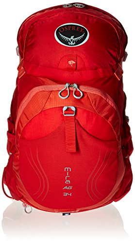 Osprey Packs Women's Mira AG 34 Hydration Pack, Cherry Red, Small/Medium