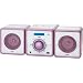 AEG MC 4455 Kompaktanlage (CD/MP3-Player, UKW-Tuner, Breitband-Lautsprecherboxen, USB) rosa