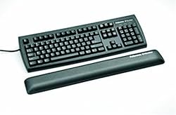Fellowes Gel Wrist Rest with Microban Product Protection, Graphite (9175301)