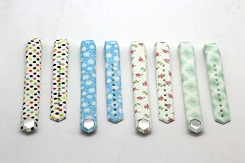 Baaletc (TM) Classic Replacement Accessory Band/ Wristband Bracelet Strap Bundle for Fitbit Alta Fitness Tracker, Printed with Polka Dots/ Snow Flakes/ Small Floral Designs, Large