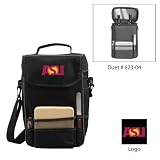 Arizona State Sun Devils NCAA Duet Wine and Cheese Tote (Black/Grey) (Embroidered Logo)