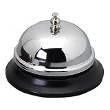 (Price/dozen)Pretime��� Ring For Service Hotel Style Desk Bell, Restaurant & Hotel & Diner Plated Call bell