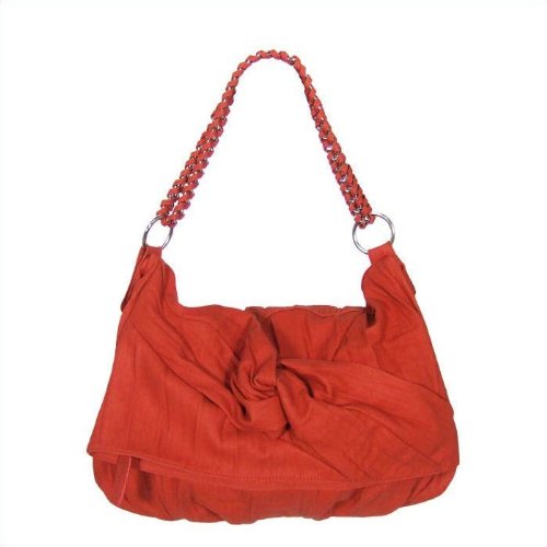 Melie Bianco Knotted Fold Shoulder Bag
