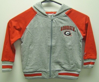 Buy Georgia Bulldogs Toddler Full Zip Hooded Fleece by Colosseum