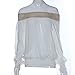 Sunward Sexy Women's Off-shoulder Strapless Long Sleeve Shirt Casual Blouse Tops