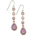 Morado Amor Delicate Teardrop Earrings