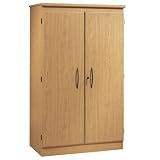 South Shore Furniture Morgan Collection Floor Cabinet and Stationary, Honey Oak