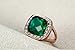 Yoursfs Elegant Green Crystal Ring 18k Gold Plated with Shining Zirconia Wedding Ring for Women (8)