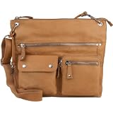 Fossil Sutter Large Top Zip Bag Camel