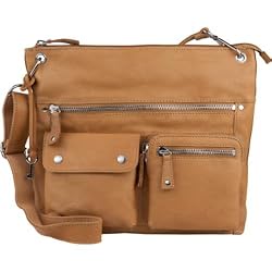Fossil Sutter Large Top Zip Bag Camel