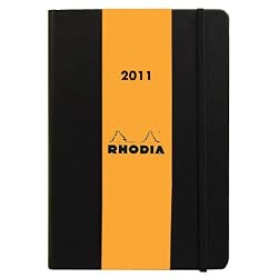 Rhodia 2011 Pocket Size Weekly with Notes 4 x 6 Planner Black