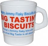 《BIG TASTIN' BISCUITS》ミルキーガラスマグカップ☆アメリカン雑貨通販の画像