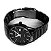 Orders Forever8124 Chinese Automatic Stainless Steel Strap, Black (Model: Watch)