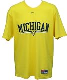 Men`s Michigan Wolverines Yellow Team Issue Tshirt