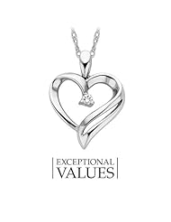 1/20 ct. Diamond Heart Pendant in Sterling Silver