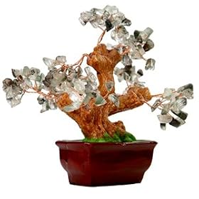 Green Phantom Crystal Bonsai Tree