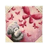 Butterflies Me to You Bear Canvas Print